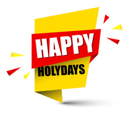 banner happy holydays