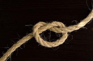 rope on a dark background