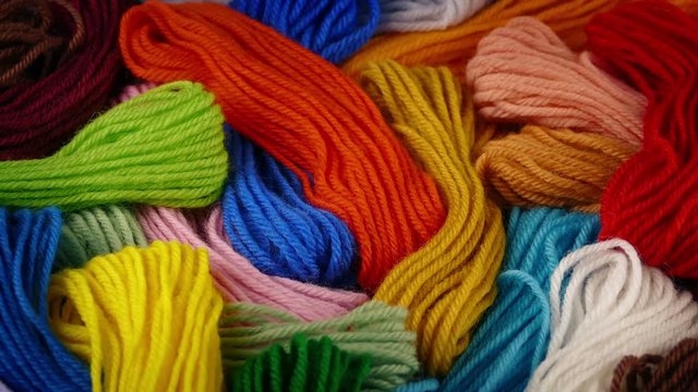 Thread Rotating - Knitting, Hobby Concept
