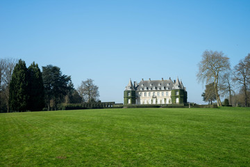 Fototapeta na wymiar Solvay Castle, La Hulpe, Walloon Brabant, Belgium