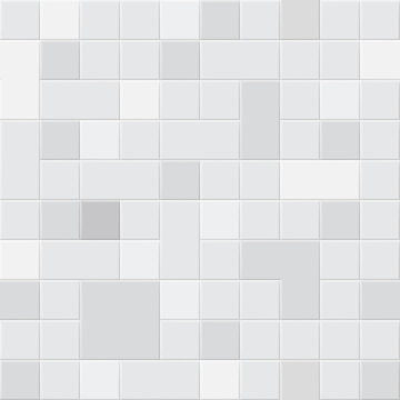 Background or seamless pattern of square tiles in different shades of gray colors