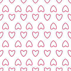 Heart seamless pattern. For prints, greeting cards, invitations for holiday, birthday, wedding, Valentine's day, party.