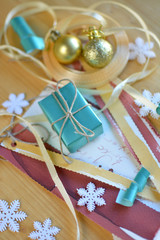 Christmas card with decoration