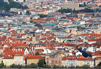 Prague City the capital of Czech Republic in Europe with many ho