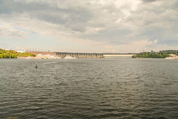 Fototapeta na wymiar Dnieper hydroelectric power station