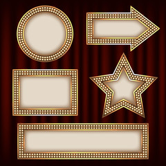 framework for design. background in style of hollywood