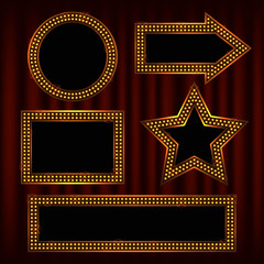 framework for design. background in style of hollywood