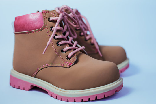 kid's fashion pink boots