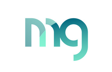 green gradient pastel modern mg m g alphabet letter logo combination icon design