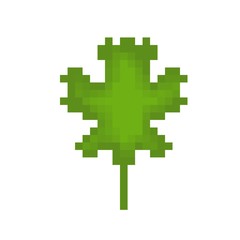 Obraz premium clover pixel art icon