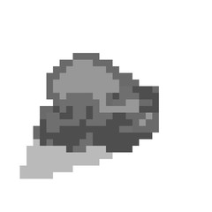 rock pixel art icon