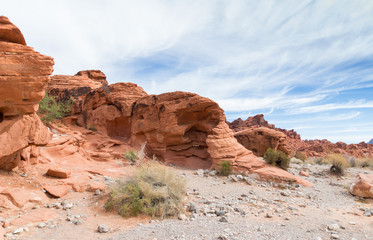 Valley Of Fire - National State Park in Desert Near Las Vegas, Nevada USA