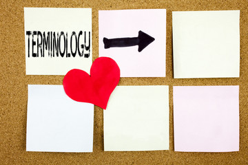 Conceptual hand writing text caption inspiration showing Terminology concept for Medical Legalistic...