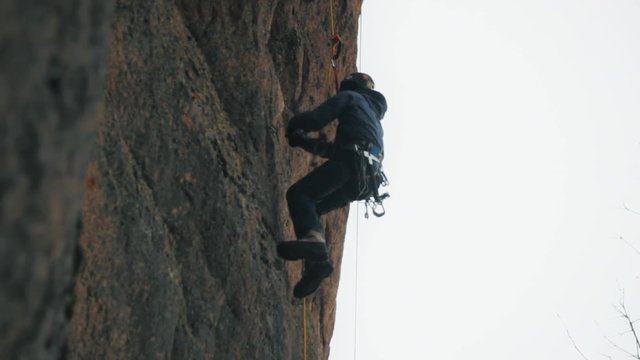 climber on the rock