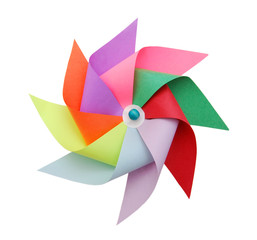 One pinwheels on white