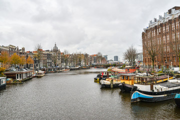 Beautiful view of Amsterdam City, Netherlands