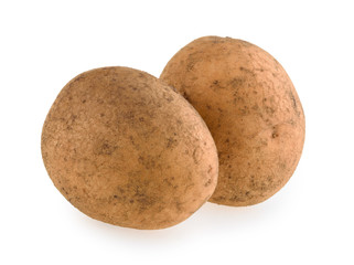 Fototapeta premium Raw potato isolated