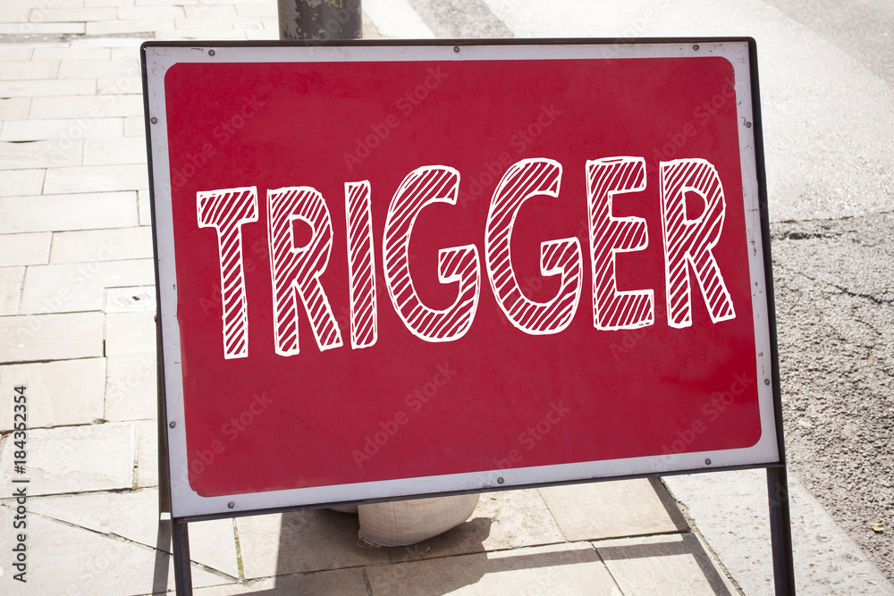 Fototapete conceptual hand writing text caption inspiration showing trigger. business concept for stir spark lo
