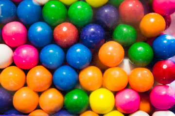 Fototapeta na wymiar Bright colored gum balls