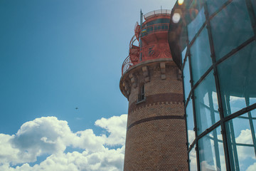 Leuchtturm mit Fensterfront, Kap Arkona, Rügen, Ostsee