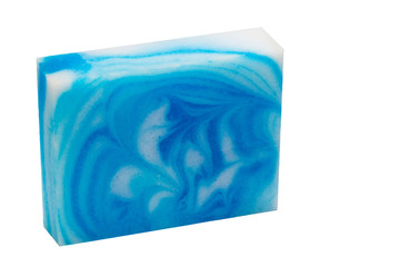 Blue  handmade soap.