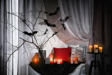 Obraz premium Creative decorations for Halloween indoors