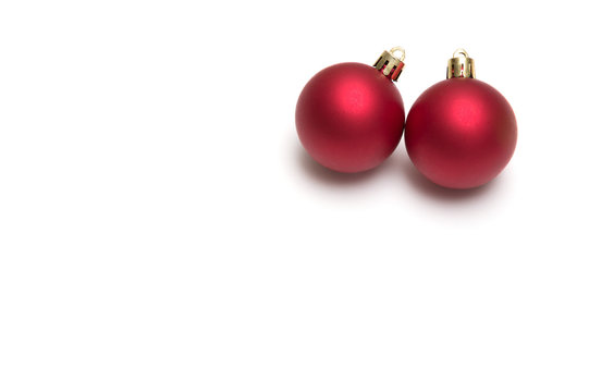 christmas ball on white background