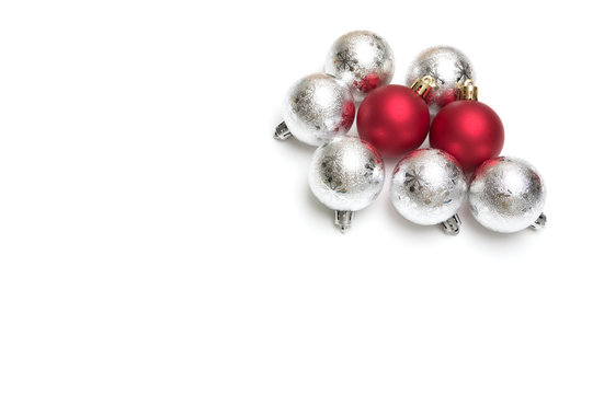 christmas ball on white background