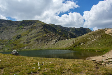 Amazing Landscape of The Tear lake, The Seven Rila Lakes, Bulgaria