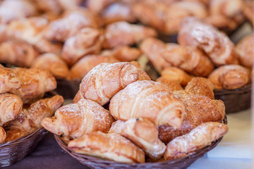 Then Fresh pastry, crispy morning croissants,breakfast buffet.Appetizer/Fresh Croissants, Breakfast sandwiches