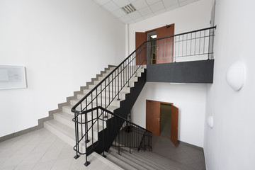 ladder in the building, offices