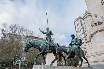 Naklejka premium Spain Square in the spanish capital.