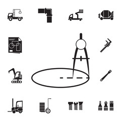 driwing compass icon. Set of construction tools icons. Web Icons Premium quality graphic design. Signs, outline symbols collection, simple icons for websites, web design