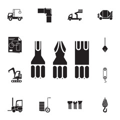 Screw driver bit set icon. Set of construction tools icons. Web Icons Premium quality graphic design. Signs, outline symbols collection, simple icons for websites, web design