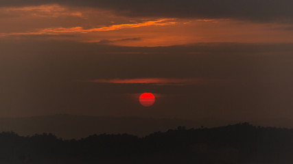 Landscape photo sunset 
