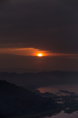 Landscape photo sunset 