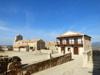 Moya en Cuenca. Villa historica de Castilla la Mancha (España)