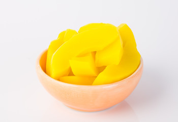 preserved mango fruits Snack on a Background