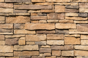 Brown grunge brick wall pattern background