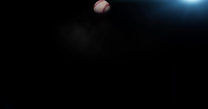 4k Baseball hit by bat 1000 fps