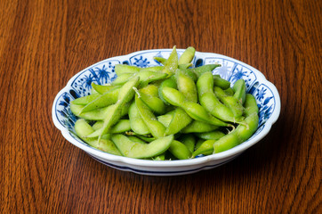 japanese cuisine. japanese soybean on the background