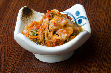 kimchi. kimchi on the background