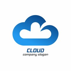Cloud digital logo icon design template , computing, for company