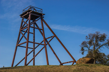Vintage Tower Used In Mining Operations