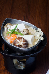 japanese cuisine. tofu on the background