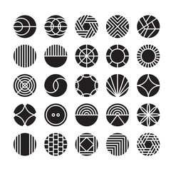 circle geometric vector icon , ornament