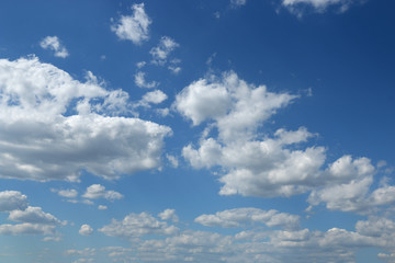 Blue sky with clouds background, sky with clouds.