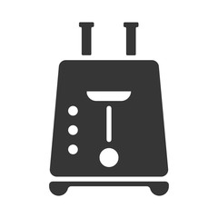 Toaster icon, simple black style, vector graphics