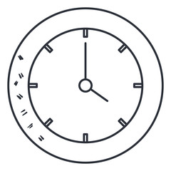 time clock isolated icon