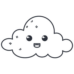 cloud sky kawaii character